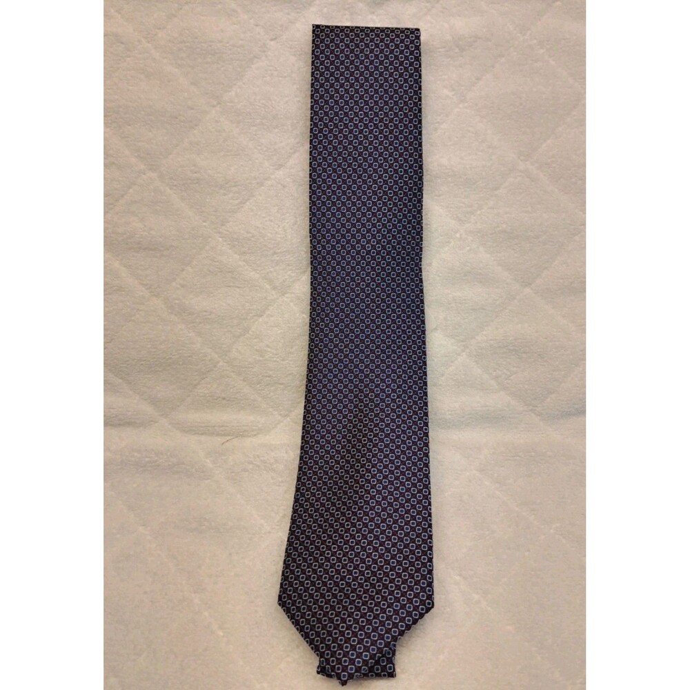 The Men's Store Bloomingdales Geometric Blue& Red Tie